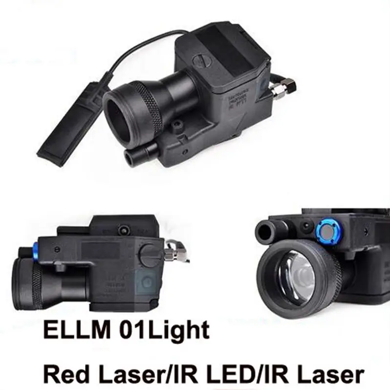 Airsoft eLLM01 Softair Tactical Flashlight NEW VERSION Led Laser IR Infrared Military Led Light Rifle EX214 (Fully functional)
Airsoft eLLM01 Softair Tactical Flashlight NEW VERSION Led Laser IR Infrared Military Led Light Rifle EX214 (Fully functional)