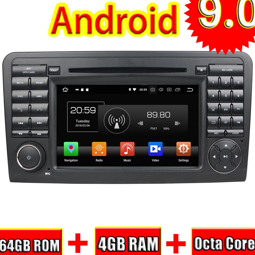 Topnavi 7 ''Android 9,0 авто мультимедиа для Benz ML класса W164 (2005 2006-2012) (ML300,ML350,ML450, ML500) Автомобильный GPS навигатор
Topnavi 7 ''Android 9,0 авто мультимедиа для Benz ML класса W164 (2005 2006-2012) (ML300,ML350,ML450, ML500) Автомобильный GPS навигатор