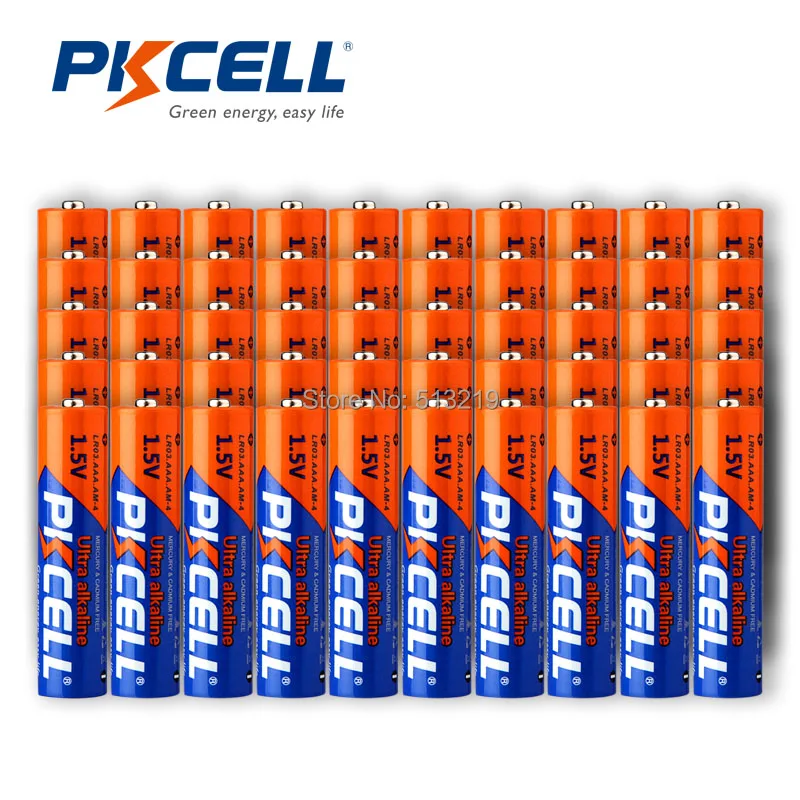50 шт. * Щелочная батарея PKCELL LR03 AAA 1,5 V 3A Bateria Baterias для игрушек пульта дистанционного управления и т. Д.-PKCELL
50 шт. * Щелочная батарея PKCELL LR03 AAA 1,5 V 3A Bateria Baterias для игрушек пульта дистанционного управления и т. Д.-PKCELL