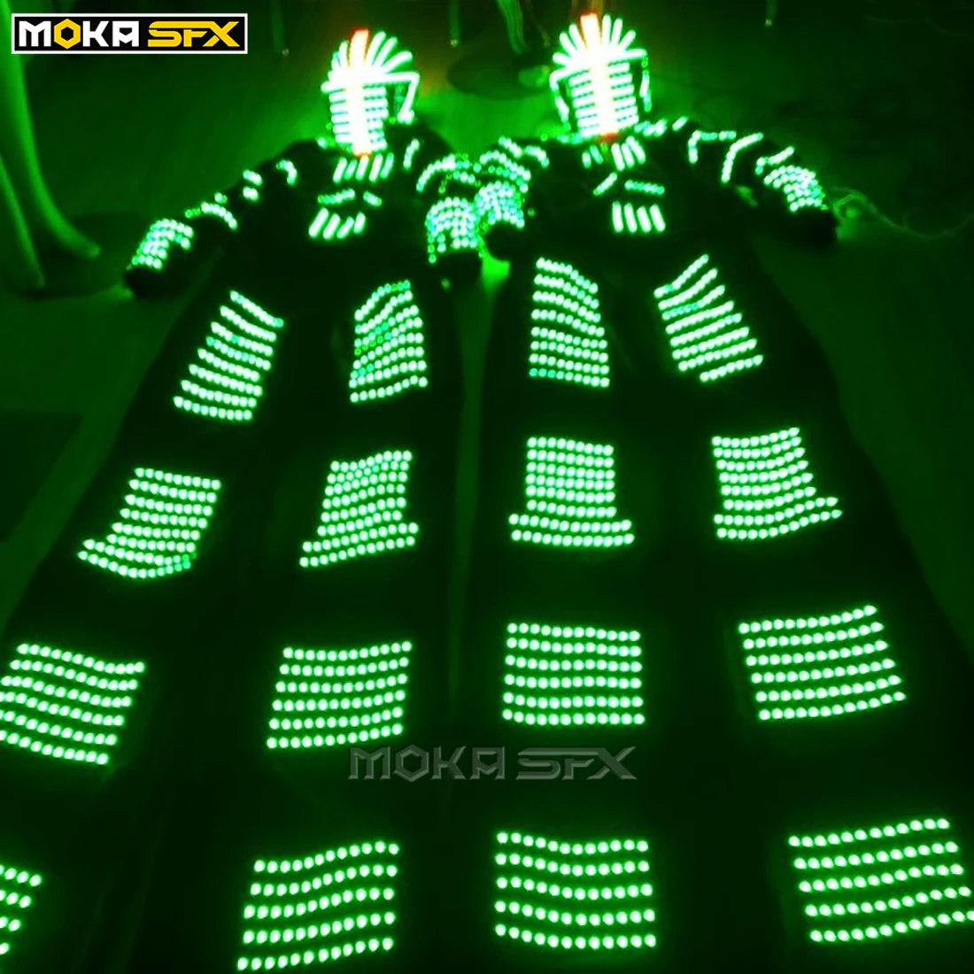 LED clothing Men robot costume DJ dance performance colorful luminous led robot suits remote control led lighting robot costume
LED clothing Men robot costume DJ dance performance colorful luminous led robot suits remote control led lighting robot costume