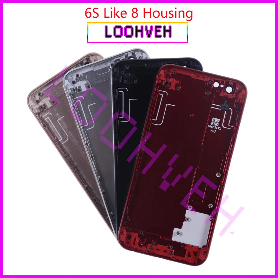 Корпус аккумулятора для IPhone 6S и P как 8 или plus X Style задняя крышка корпуса двери