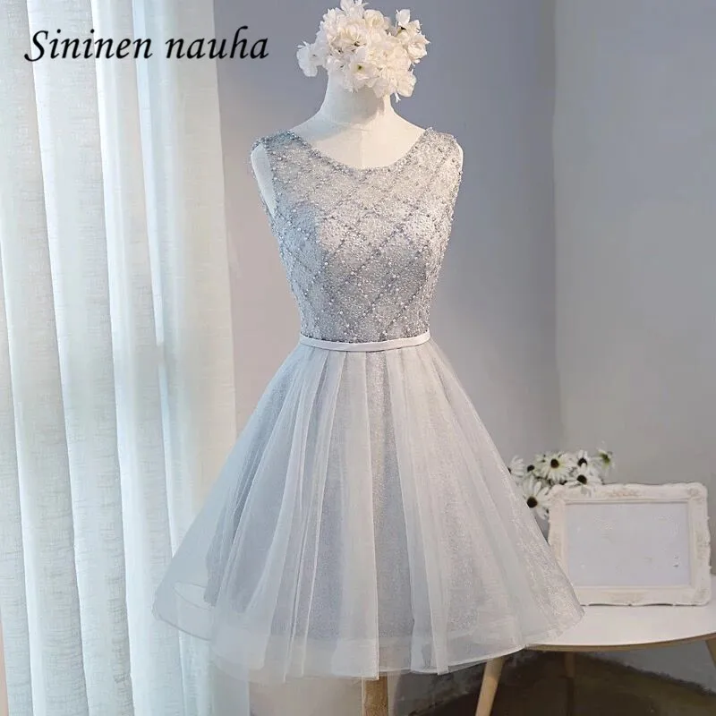 Silver Prom Homecoming Dresses Short for Women Junior Beaded Party Cocktail A Line Tulle 2019 Plus Size Vestidos De Festa 373
Silver Prom Homecoming Dresses Short for Women Junior Beaded Party Cocktail A Line Tulle 2019 Plus Size Vestidos De Festa 373