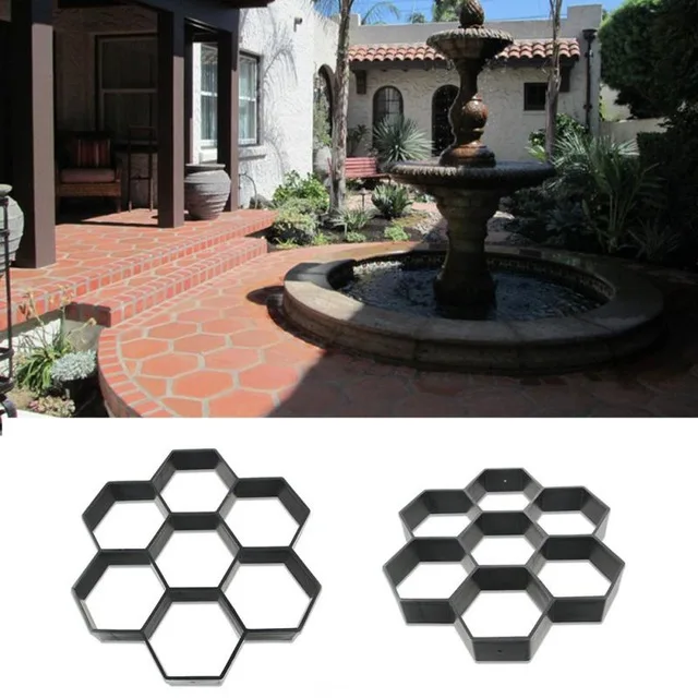 New Hexagon Path-mate DIY Stone Pavement mold for making pathways for your garden / paving mold/pathmate concrete mold
New Hexagon Path-mate DIY Stone Pavement mold for making pathways for your garden / paving mold/pathmate concrete mold