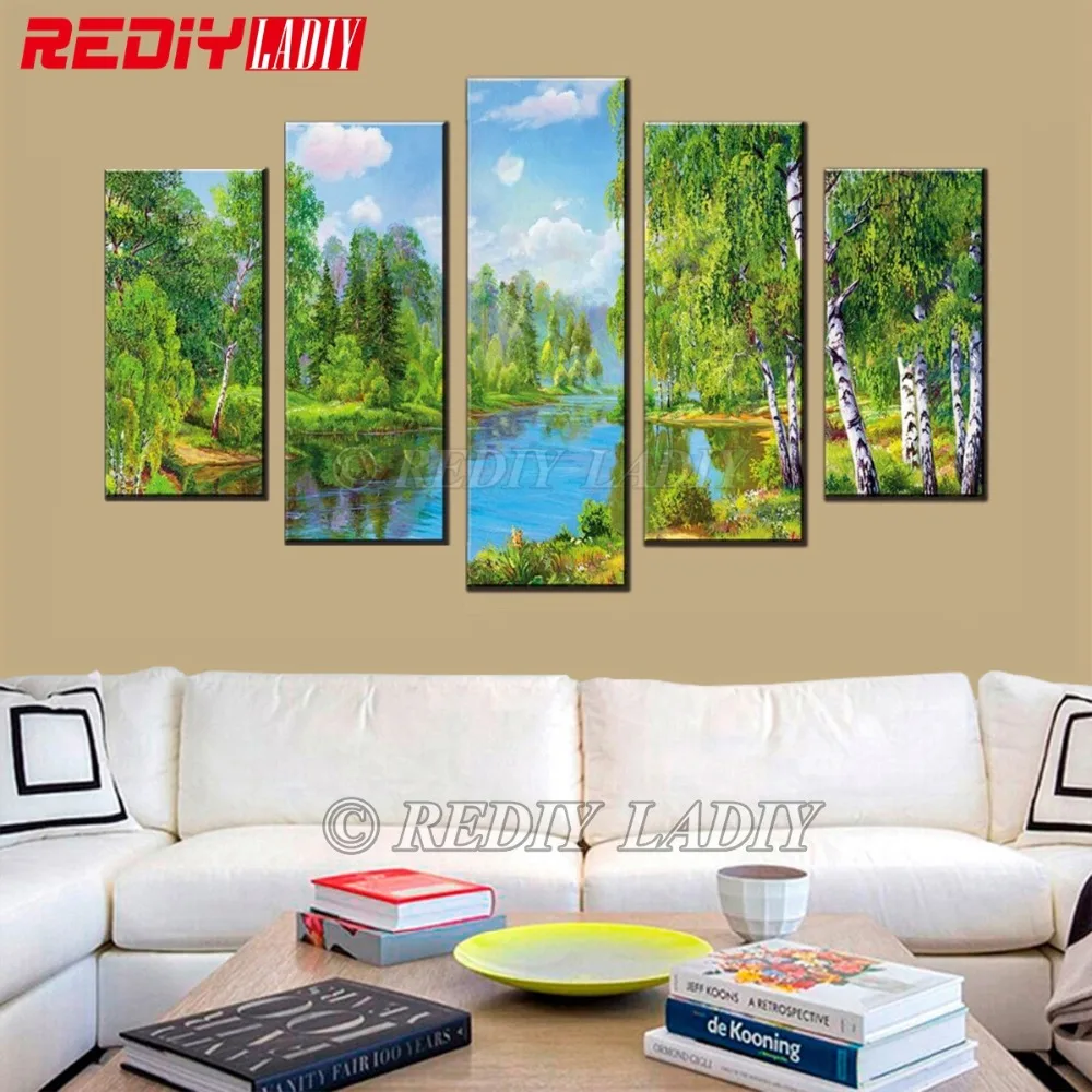 REDIY LADIY Diamond Painting Landscape Lake 5D Diamond Embroidery Triptych Rhinestones Modular Picture Wall Arts Hobby & Crafts
REDIY LADIY Diamond Painting Landscape Lake 5D Diamond Embroidery Triptych Rhinestones Modular Picture Wall Arts Hobby & Crafts