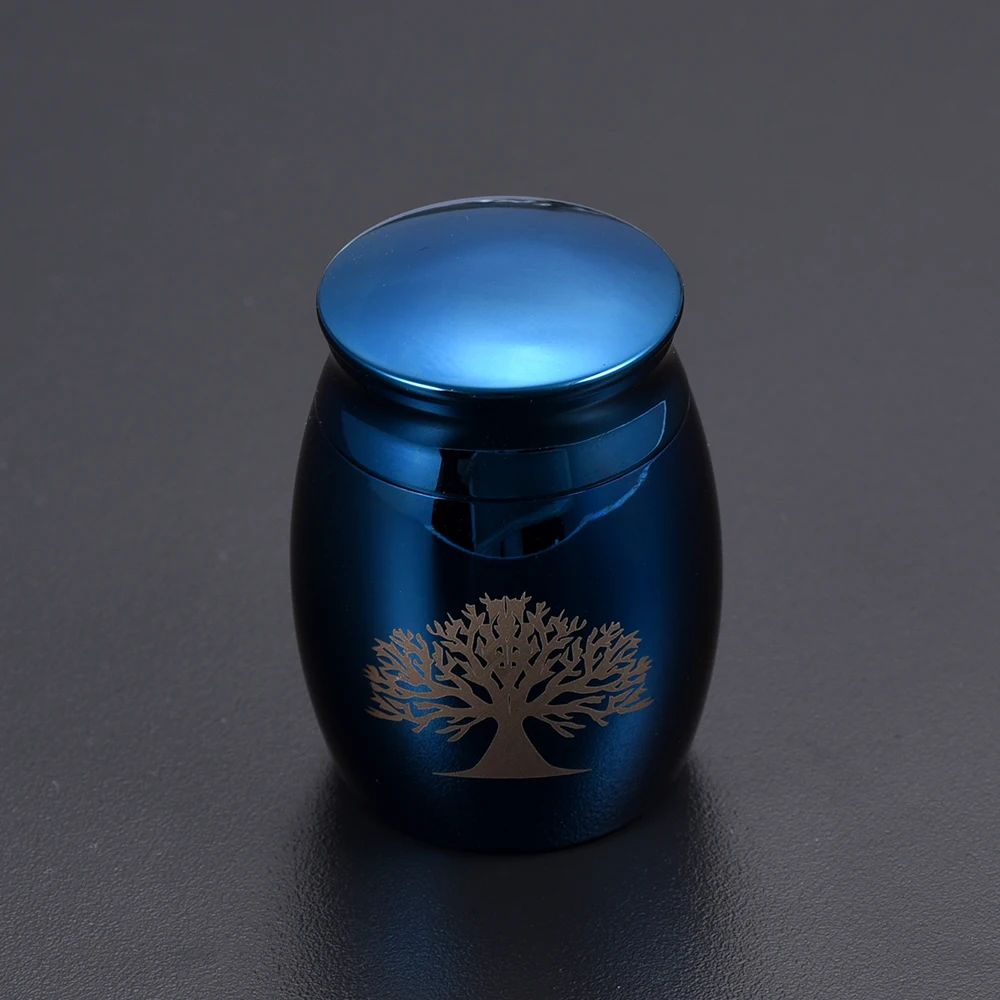 40mm*29mm Shiny Blue Tone Plating Metal Cremation Urns Tree of life Lover's Funeral Casket Small Ashes Holder Keepsake
40mm*29mm Shiny Blue Tone Plating Metal Cremation Urns Tree of life Lover's Funeral Casket Small Ashes Holder Keepsake