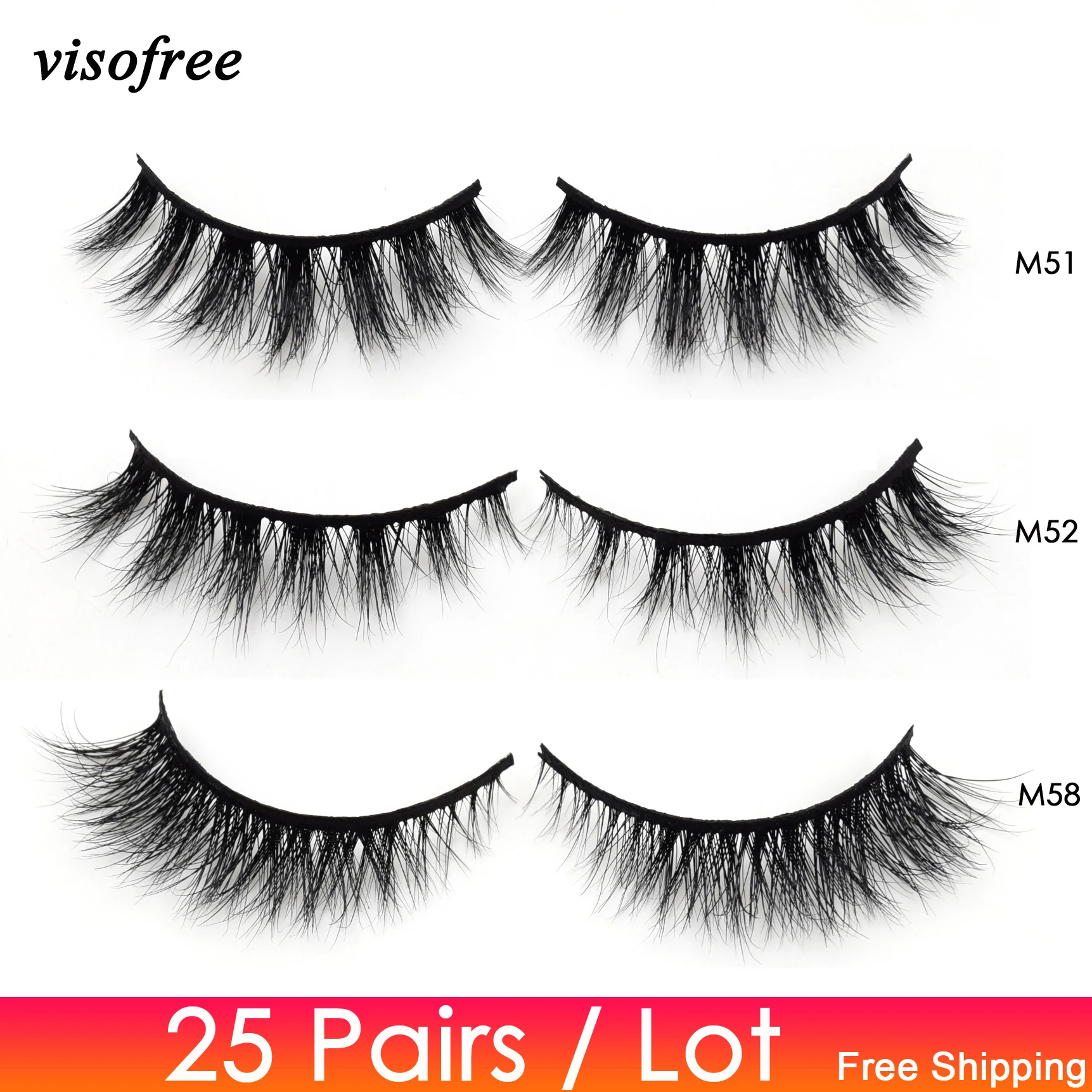 Visofree 25 пар/лот норковые ресницы полный объем Потрясающие 3D норковые ресницы ручной работы полная полоса ресницы макияж 43 стиля
Visofree 25 пар/лот норковые ресницы полный объем Потрясающие 3D норковые ресницы ручной работы полная полоса ресницы макияж 43 стиля