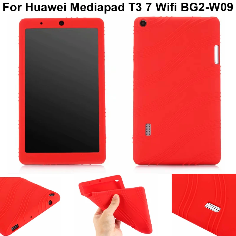 Силиконовый чехол для Huawei Mediapad T3 7 защитный планшетов с Wi Fi и защитой от солнца 0