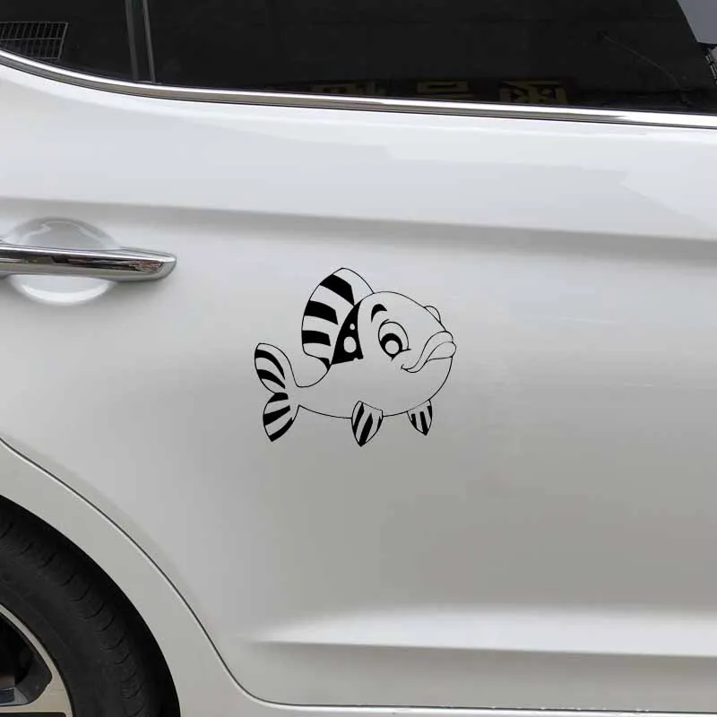 YJZT 16.1CM*14.2CM Interesting Cartoons Fish Car Sticker Vinyl Decal Black/Silver C24-0869
YJZT 16.1CM*14.2CM Interesting Cartoons Fish Car Sticker Vinyl Decal Black/Silver C24-0869