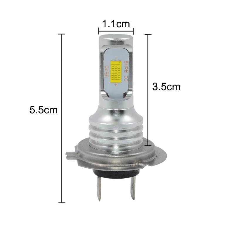H7 лампы высокой мощности 72 Вт Светодиодные Автомобильные фары CANBUS супер яркие