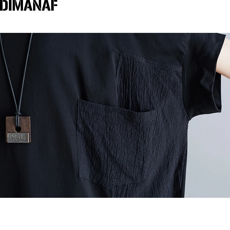 DIMANAF Plus Size Women Dress Big Size Cotton Female Vestidos Clothes Spliced Loose Casual Lady Dress Basic Solid Summer 2021
DIMANAF Plus Size Women Dress Big Size Cotton Female Vestidos Clothes Spliced Loose Casual Lady Dress Basic Solid Summer 2021