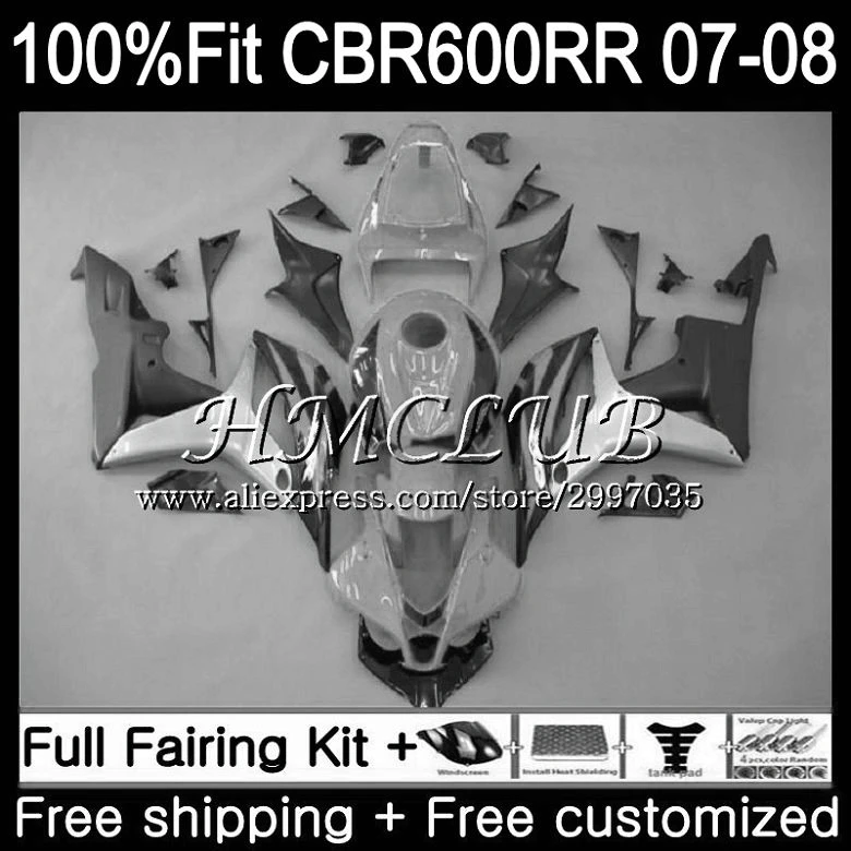 Injection For HONDA CBR 600 RR 600F5 CBR600RR 2007 2008 81HC.17 CBR600F5 Silvery grey F5 07 08 CBR 600RR CBR600 RR 07 08 Fairing
Injection For HONDA CBR 600 RR 600F5 CBR600RR 2007 2008 81HC.17 CBR600F5 Silvery grey F5 07 08 CBR 600RR CBR600 RR 07 08 Fairing
