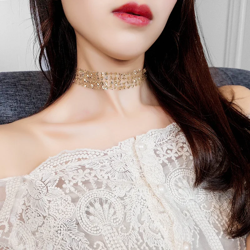 BK Choker Neckalce 2 Colors Fashion Jewelry Statement Gold and Silver Chunky Necklace Choker Chain For Women
BK Choker Neckalce 2 Colors Fashion Jewelry Statement Gold and Silver Chunky Necklace Choker Chain For Women
