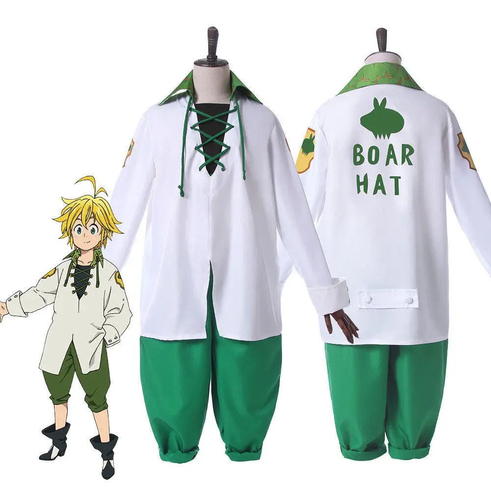 Anime The Seven Deadly Sins Cosplay Meliodas Uniform Costume Complete Outfit Tops Pants Suit Halloween
Anime The Seven Deadly Sins Cosplay Meliodas Uniform Costume Complete Outfit Tops Pants Suit Halloween