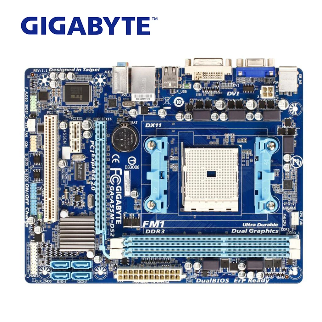 Материнская плата Gigabyte Socket FM1 для AMD A55, оригинальная десктопная материнская плата DDR3, десктопная системная плата памяти 32 Гб
Материнская плата Gigabyte Socket FM1 для AMD A55, оригинальная десктопная материнская плата DDR3, десктопная системная плата памяти 32 Гб