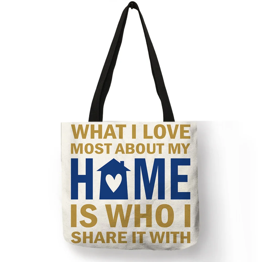 Large Capacity Linen Tote Bag Reusable Shopping Cloth Bag Love Home Series Women Beach Handbags Letter Calm Printed Shoulder Bag
Large Capacity Linen Tote Bag Reusable Shopping Cloth Bag Love Home Series Women Beach Handbags Letter Calm Printed Shoulder Bag