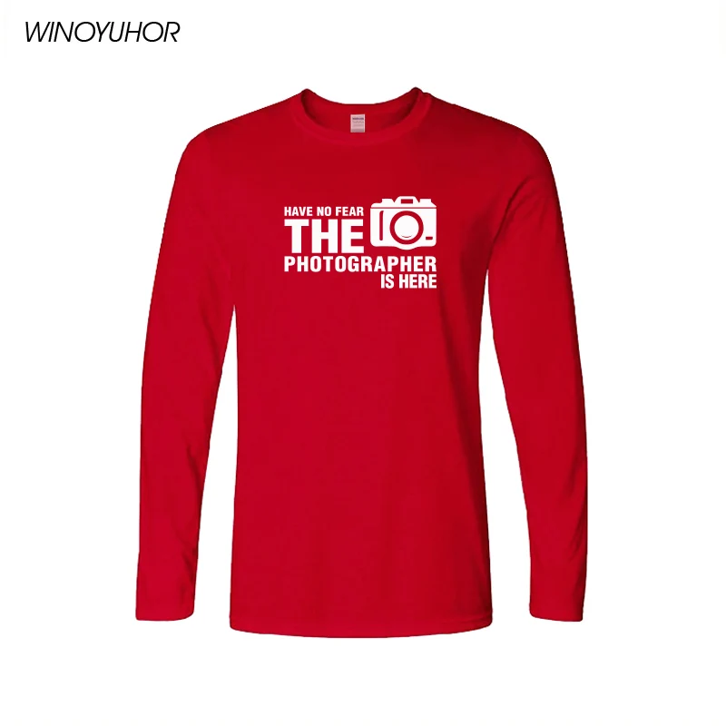 Have No Fear The Photographer Is Here Funny Printed T Shirt Men Spring Fashion Long Sleeve T-shirt Cotton Streetwear Homme
Have No Fear The Photographer Is Here Funny Printed T Shirt Men Spring Fashion Long Sleeve T-shirt Cotton Streetwear Homme