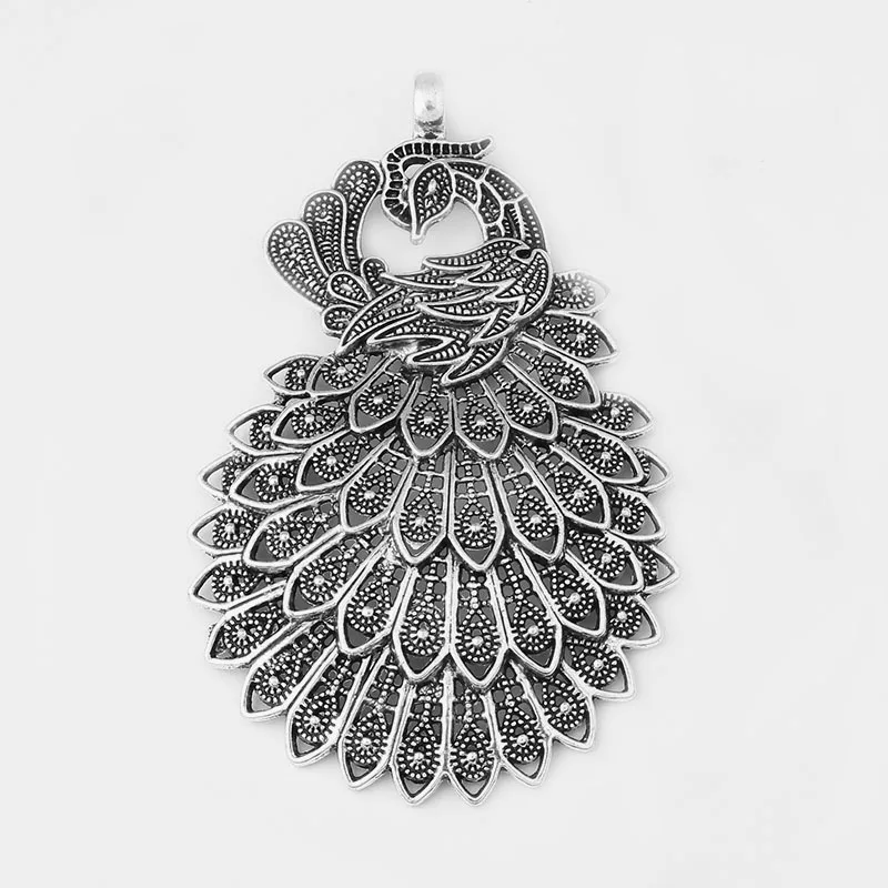 2pcs Charms Filigree Lacework Peacock Opening Lagenlook Pendant For Necklace Pendant Jewelry Findings 53x85mm
2pcs Charms Filigree Lacework Peacock Opening Lagenlook Pendant For Necklace Pendant Jewelry Findings 53x85mm