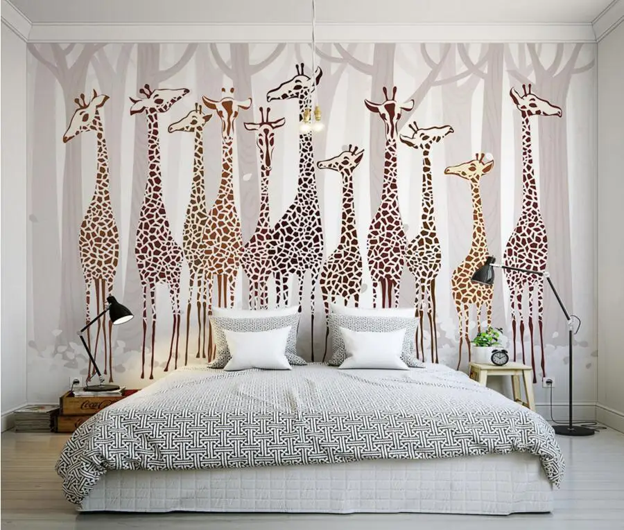 Custom papel de parede,Nostalgia cartoon giraffe murals wallpaper,living room sofa TV wall children room wallpaper for walls 3d
Custom papel de parede,Nostalgia cartoon giraffe murals wallpaper,living room sofa TV wall children room wallpaper for walls 3d