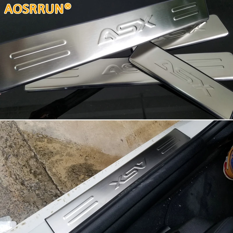 AOSRRUN Free Shipping stainless steel scuff plate door sill 4pcs/set car accessories for Mitsubishi ASX 2011 2012 2013 2014 2018
AOSRRUN Free Shipping stainless steel scuff plate door sill 4pcs/set car accessories for Mitsubishi ASX 2011 2012 2013 2014 2018