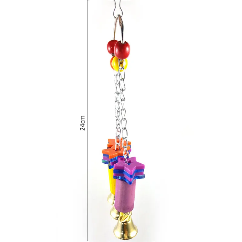Colorful Bird Toy Parrot Swing Standing Frame with bell for Climbing and Biting Random Color
Colorful Bird Toy Parrot Swing Standing Frame with bell for Climbing and Biting Random Color