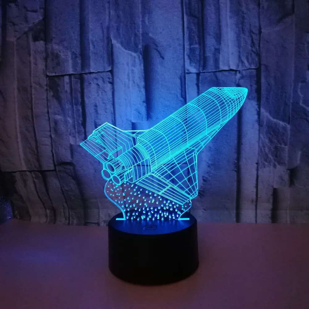Rocket Model LED 3D Night Light 7 Color Flashing Remote Touch Usb Illusion Mood Baby Sleeepping 3D Lamp Home Decoration
Rocket Model LED 3D Night Light 7 Color Flashing Remote Touch Usb Illusion Mood Baby Sleeepping 3D Lamp Home Decoration