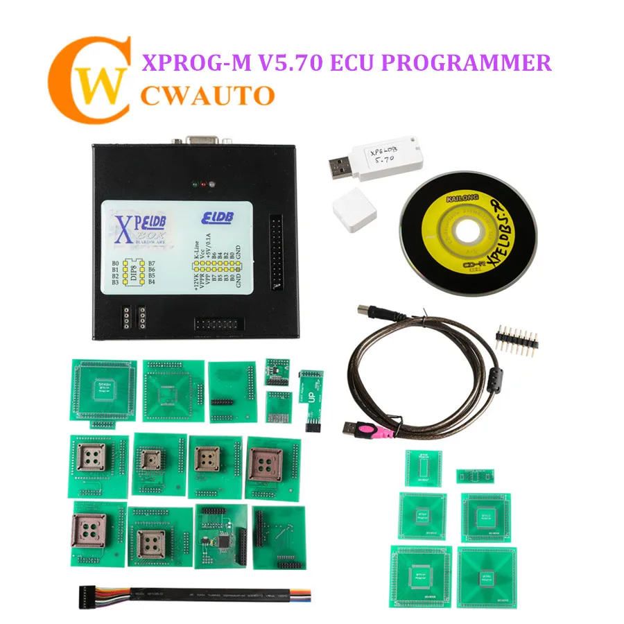 Последний Xprogm XPROG M V5.84 ECU Программист X-PROG-m с USB ключ чип Тюнинг инструмент DHL