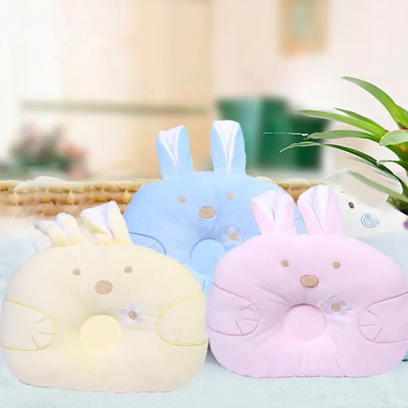 Newborn Baby Pillow Neck Support Cute Cartoon Rabbit Head Shape Shaping Infant Soft Pillows | Мать и ребенок