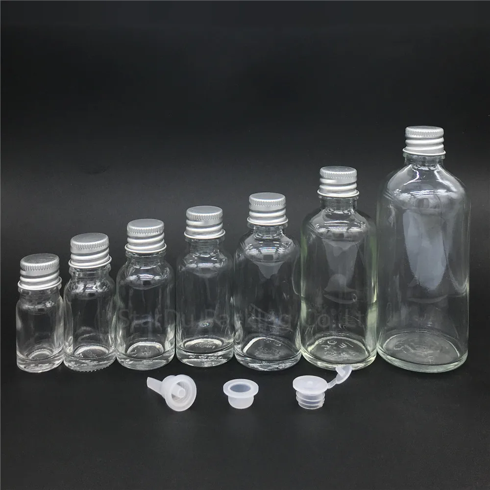 5ml/10ml/15ml/20ml transparent Glass Bottle Vials Essential Oil Bottle with Aluminum cap, 30ML/50ml/100ml Perfume bottles
5ml/10ml/15ml/20ml transparent Glass Bottle Vials Essential Oil Bottle with Aluminum cap, 30ML/50ml/100ml Perfume bottles