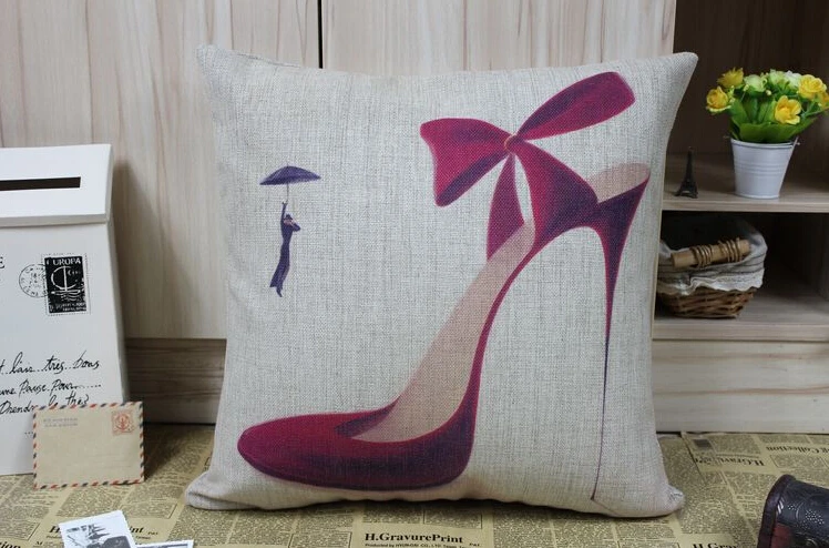 American Pastoral retro High heels cotton linen throw pillow cover pillowcase No Core
American Pastoral retro High heels cotton linen throw pillow cover pillowcase No Core