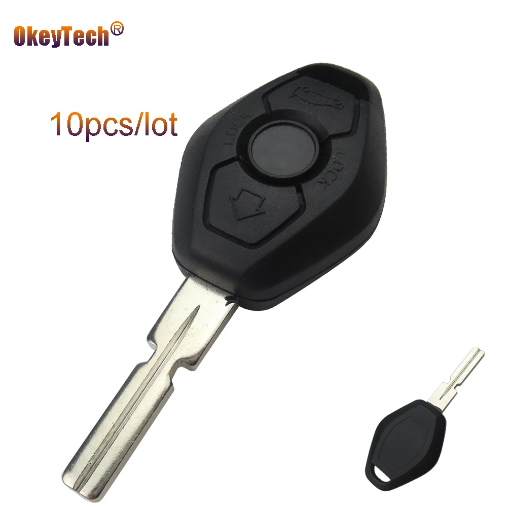 OkeyTech 10pcs/lot 3 Buttons Remote Car Key Shell Keyless Entry Uncut Blade Auto Key Case Cover Replacement for BMW 3/5/7 Series
OkeyTech 10pcs/lot 3 Buttons Remote Car Key Shell Keyless Entry Uncut Blade Auto Key Case Cover Replacement for BMW 3/5/7 Series
