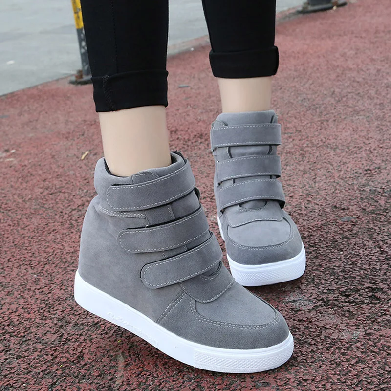 2017 Autumn Hook & Loop Women Platform Boots Wedges Shoes Spring Fashion Canvas Shoes Height Increasing X1137 35
2017 Autumn Hook & Loop Women Platform Boots Wedges Shoes Spring Fashion Canvas Shoes Height Increasing X1137 35
