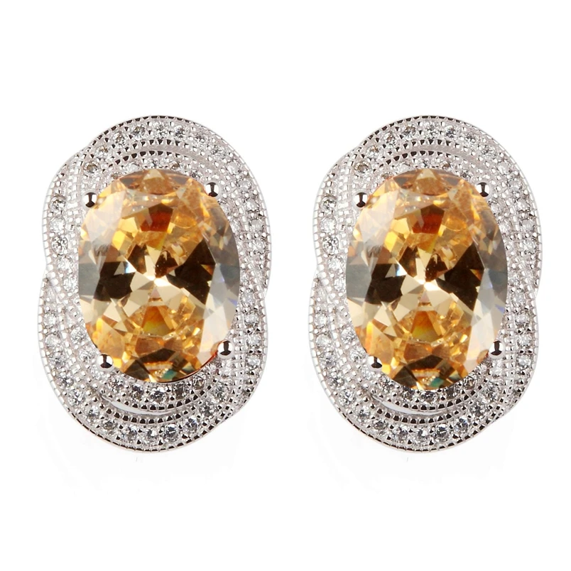 SHUNXUNZE Engagement Wedding 925 sterling silver jewelry Stud earrings for women champagne Cubic Zirconia Accessories Hot S-3812
SHUNXUNZE Engagement Wedding 925 sterling silver jewelry Stud earrings for women champagne Cubic Zirconia Accessories Hot S-3812