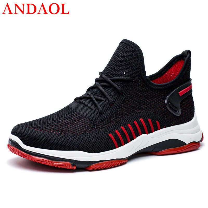 ANDAOL Men's Casual Shoes Top Quality Mesh Breathable Print Striped Light Sneakers Luxury Comfortable Non-Slip Campus Trainers
ANDAOL Men's Casual Shoes Top Quality Mesh Breathable Print Striped Light Sneakers Luxury Comfortable Non-Slip Campus Trainers