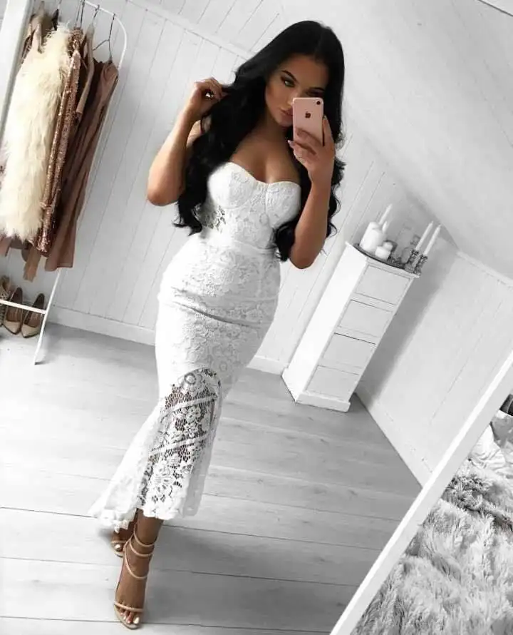 women dress white summer club bar party sexy women long Lace dress sheath celebrity bandage long dress for White Party Dress Q20
women dress white summer club bar party sexy women long Lace dress sheath celebrity bandage long dress for White Party Dress Q20