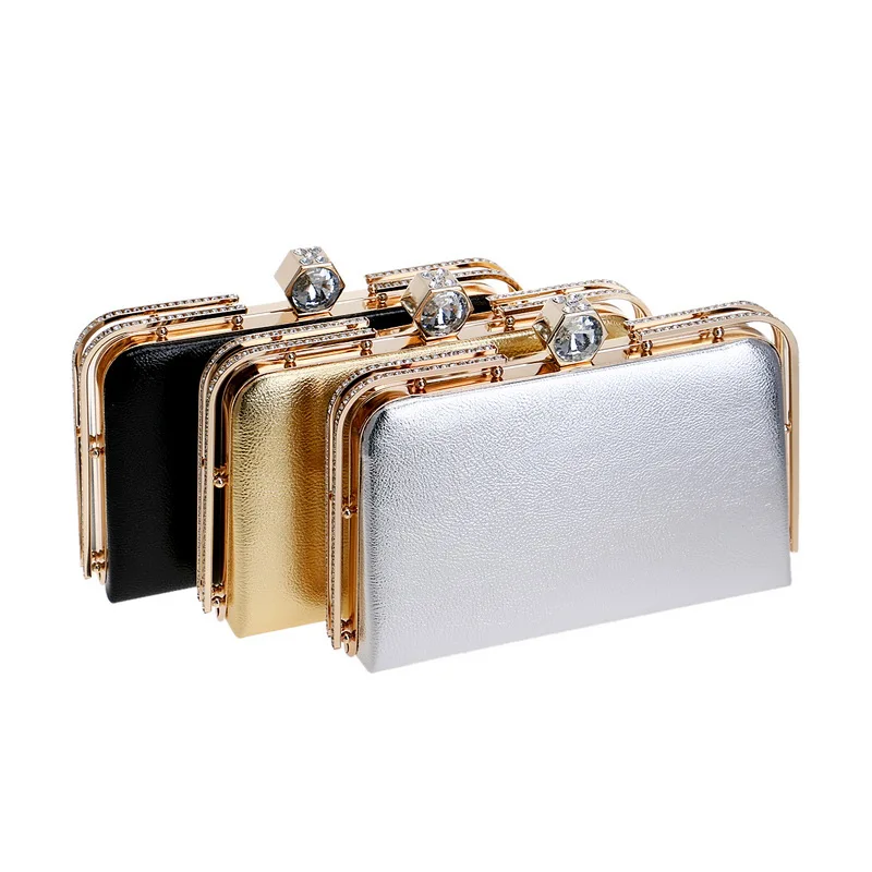SEKUSA Fashion Women Pu Bag Diamonds Clutch Evening Bag Metal Gold Chain Shoulder Handbags Small Messenger Party Wedding Purse
SEKUSA Fashion Women Pu Bag Diamonds Clutch Evening Bag Metal Gold Chain Shoulder Handbags Small Messenger Party Wedding Purse