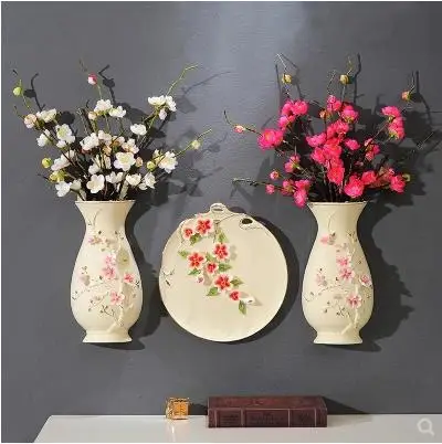 European-style wall-mounted ceramic vase, creative three-dimensional home office restaurant wall decoration crafts
European-style wall-mounted ceramic vase, creative three-dimensional home office restaurant wall decoration crafts