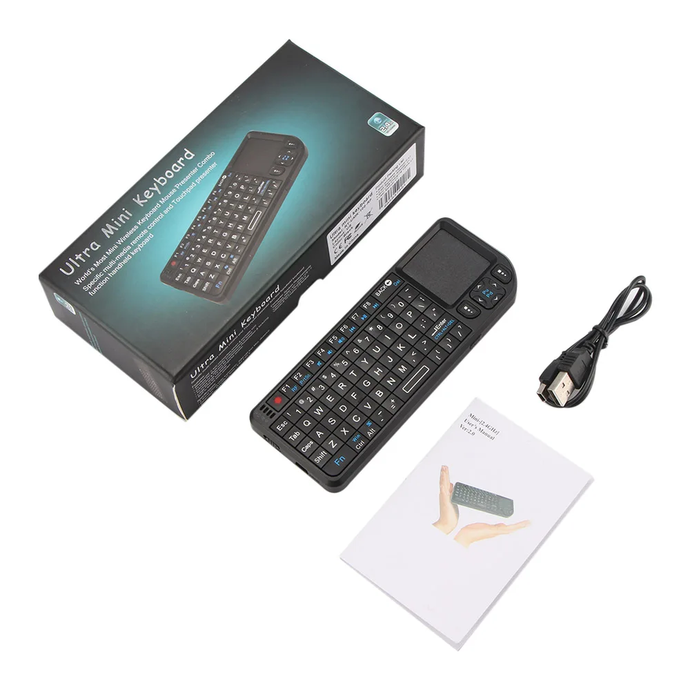 2.4G Wireless Keyboard Air Fly Mouse Original Mini Handheld Touchpad Keyboard for Smart TV for Samsung LG Android tv PC Laptop
2.4G Wireless Keyboard Air Fly Mouse Original Mini Handheld Touchpad Keyboard for Smart TV for Samsung LG Android tv PC Laptop