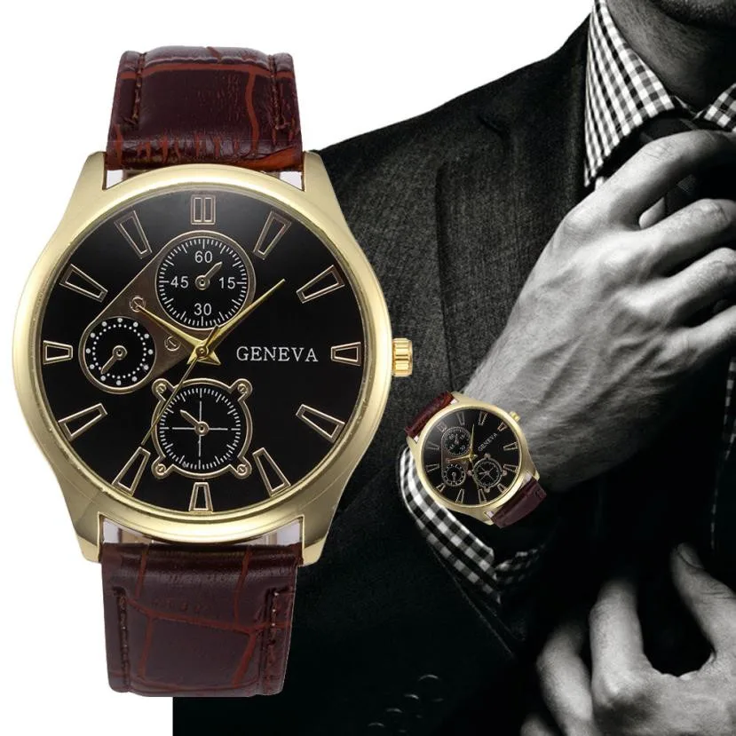 New mens masculino relogios pu leather Geneva Fashion Men Watches Retro Quartz Casual Wristwatch Reloj erkek kol saati 2019
New mens masculino relogios pu leather Geneva Fashion Men Watches Retro Quartz Casual Wristwatch Reloj erkek kol saati 2019