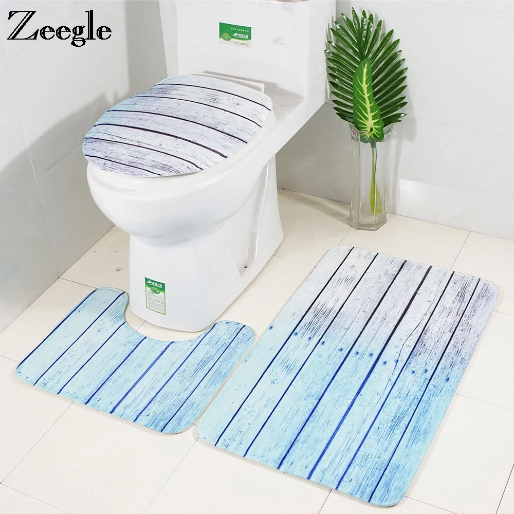 Zeegle 3Pcs Bathroom Mat Set Wood Printed Flannel Floor Rugs Toilet Mat Bathroom Carpet Sets Anti-slip Bath Mat Bathroom Rugs
Zeegle 3Pcs Bathroom Mat Set Wood Printed Flannel Floor Rugs Toilet Mat Bathroom Carpet Sets Anti-slip Bath Mat Bathroom Rugs