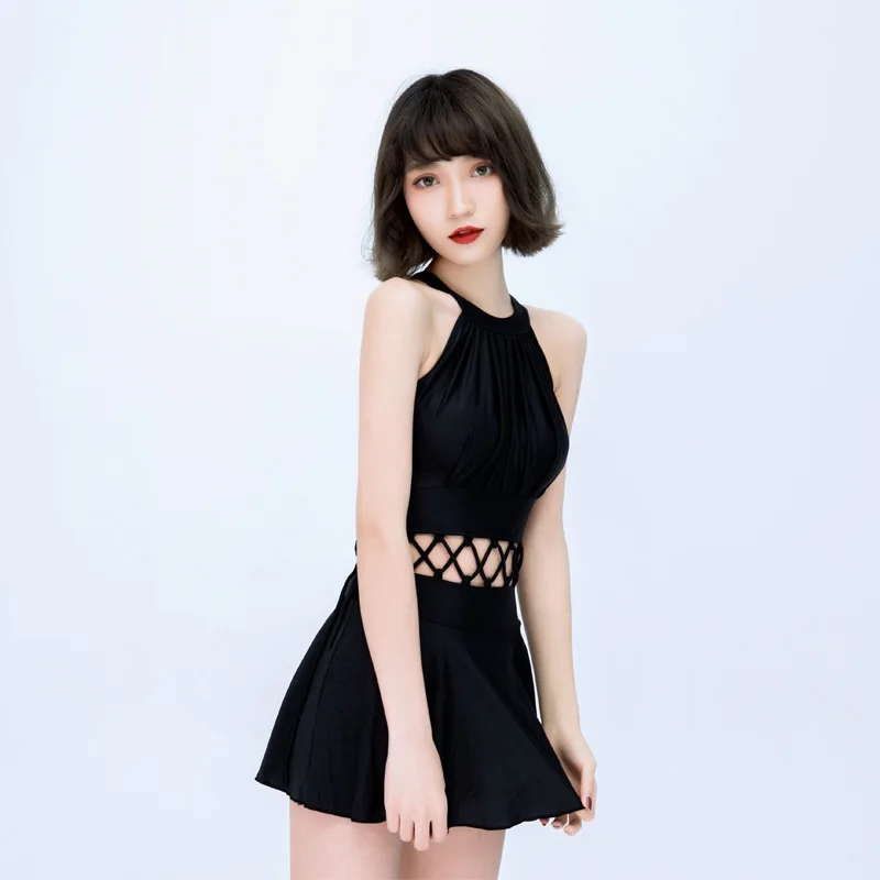 Women's One Piece Swimsuit Swimwear Ruched Retro Swimdress Strappy Cross Back Monokini Swim Skirt Bikini Set Cut out Waist Black
Women's One Piece Swimsuit Swimwear Ruched Retro Swimdress Strappy Cross Back Monokini Swim Skirt Bikini Set Cut out Waist Black