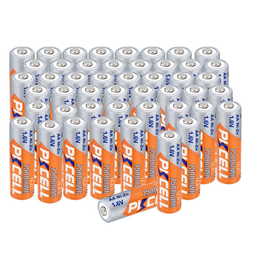 New arrival 40 pcs AA Batteries Ni-Zn 2500MA 1.6V AA Rechargeable Battery 2A Electronic Toys 2a Bateria
New arrival 40 pcs AA Batteries Ni-Zn 2500MA 1.6V AA Rechargeable Battery 2A Electronic Toys 2a Bateria