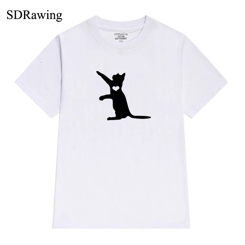 Cute cat print cotton t shirts for women cat lover Graphic Tees Hipster Tumblr Cozy summer tops drop shipping
Cute cat print cotton t shirts for women cat lover Graphic Tees Hipster Tumblr Cozy summer tops drop shipping