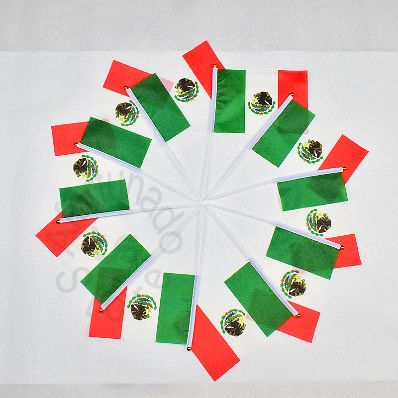 Mexico 14*21cm 10piece flag Banner Hanging Home Decoration Lattice Racing Game | Дом и сад