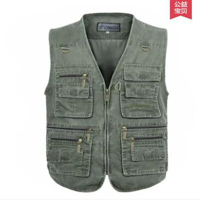 Summer casual men vest Plus Size 5XL 6XL Vest Men Multi Pocket New Arrival Multi-pockets Photography Cameraman Vest size S-7XL
Summer casual men vest Plus Size 5XL 6XL Vest Men Multi Pocket New Arrival Multi-pockets Photography Cameraman Vest size S-7XL