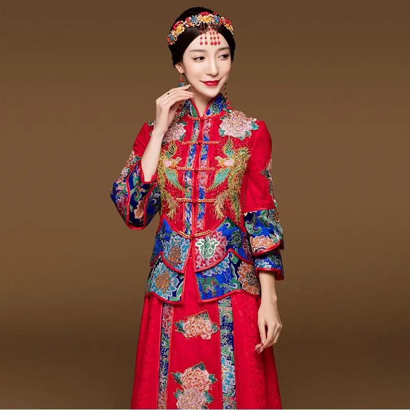 Blue Red Cheongsam wedding dress For Overseas Chinese Women Vestido Oriental Collar Sexy Long Qi Pao Party Show opening ceremony
Blue Red Cheongsam wedding dress For Overseas Chinese Women Vestido Oriental Collar Sexy Long Qi Pao Party Show opening ceremony