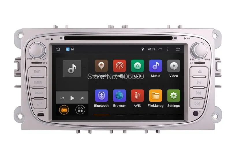 Android 7 1 автомобильный DVD плеер для Ford Focus Mondeo S Max с GPS навигацией Радио BT USB SD AUX WIFI