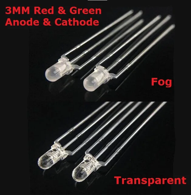 100PCS LED Diodes 3mm Bicolor RED & Green Clear 3 mm Light Emitting Diod Diodos Brightness Bi-color Common Cathode Diode F3 LED
100PCS LED Diodes 3mm Bicolor RED & Green Clear 3 mm Light Emitting Diod Diodos Brightness Bi-color Common Cathode Diode F3 LED