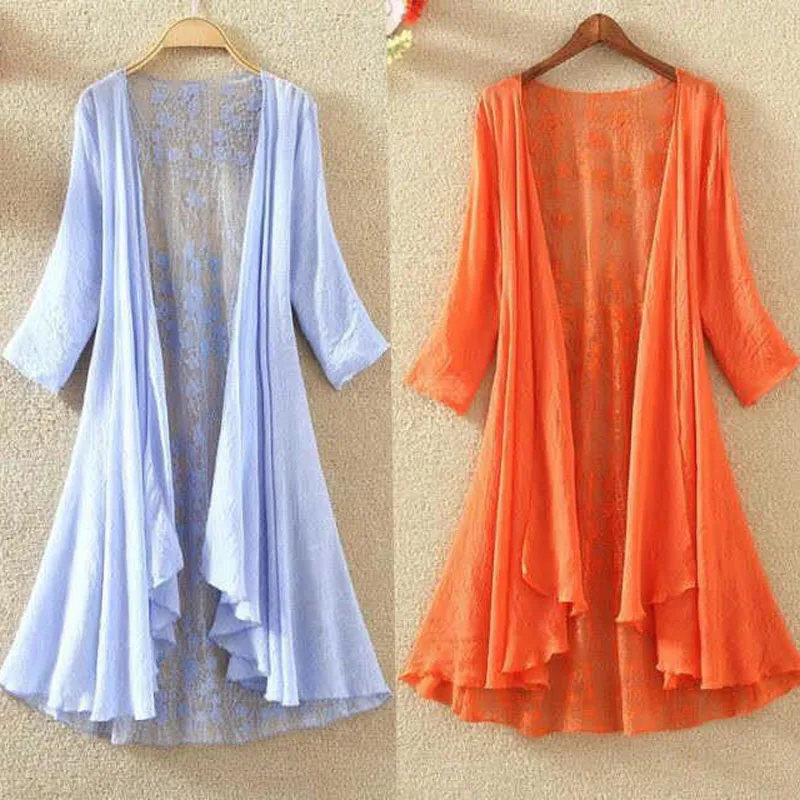 Women chiffon shirt hollow loose sunscreen air conditioning shirt thin cardigan women long
Women chiffon shirt hollow loose sunscreen air conditioning shirt thin cardigan women long