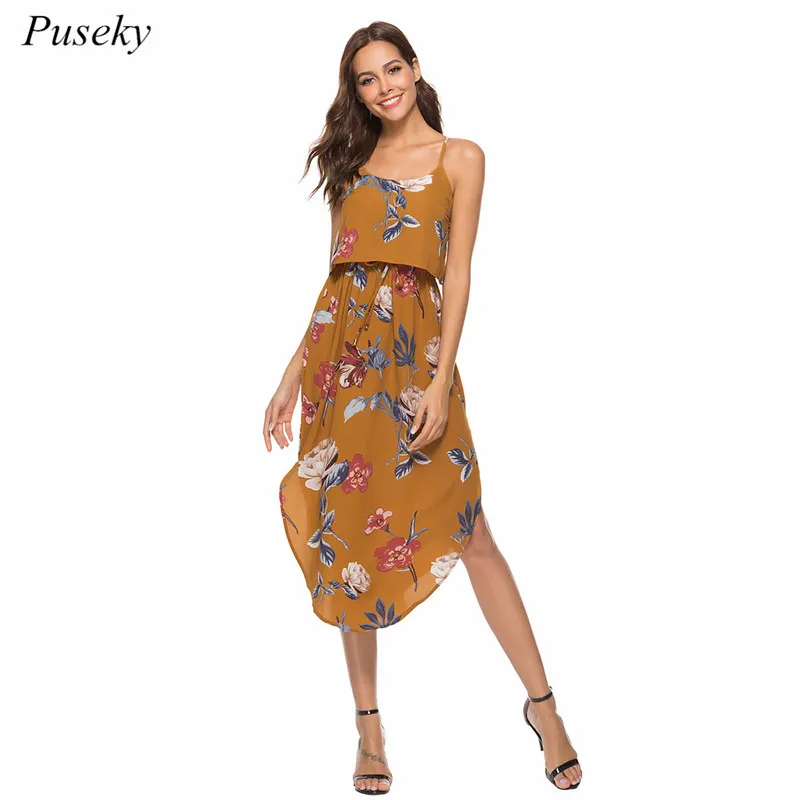 Summer Dress 2019 Bohemian v neck backless women dress irregular dress printed sleeveless beach Knee-Length dress Beachwear
Summer Dress 2019 Bohemian v neck backless women dress irregular dress printed sleeveless beach Knee-Length dress Beachwear