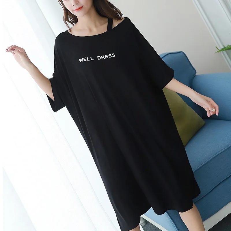 2023 summer plus size home casual dress women letter print sleepdress cotton short sleeve strapless nightdress sleepshirts lady
2023 summer plus size home casual dress women letter print sleepdress cotton short sleeve strapless nightdress sleepshirts lady